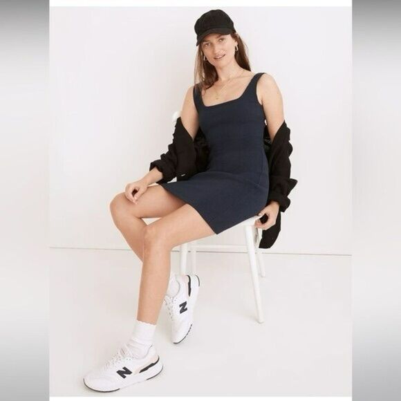 Madewell Navy Sleeveless Mini Dress | S - Picture 7 of 8